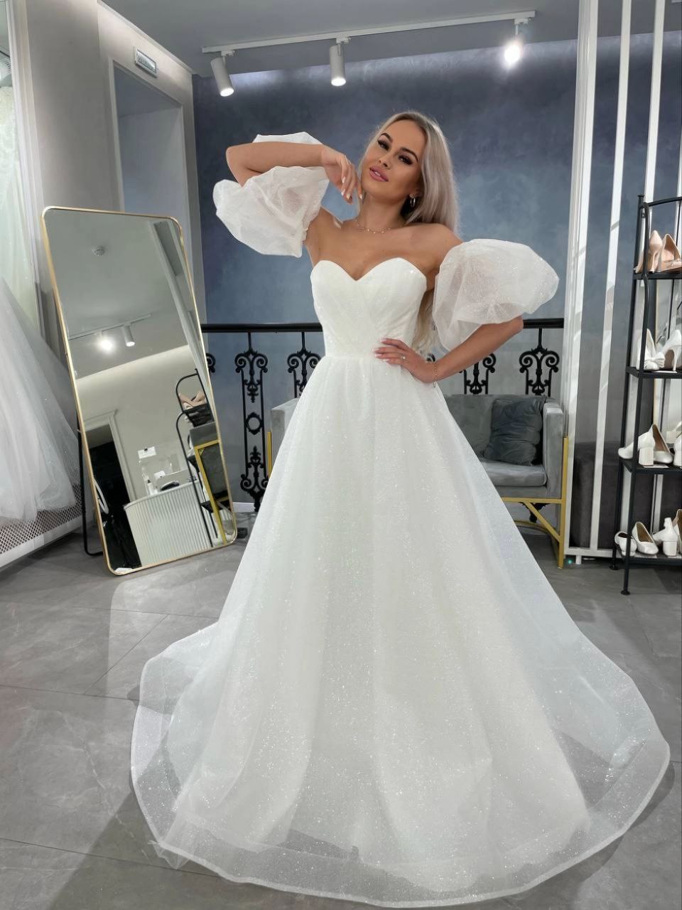 Свадебное платье "Рашель-блеск лайт" — свадебное платье в Deluxe Bride